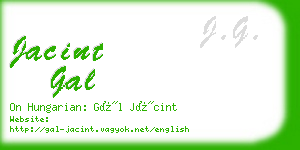 jacint gal business card